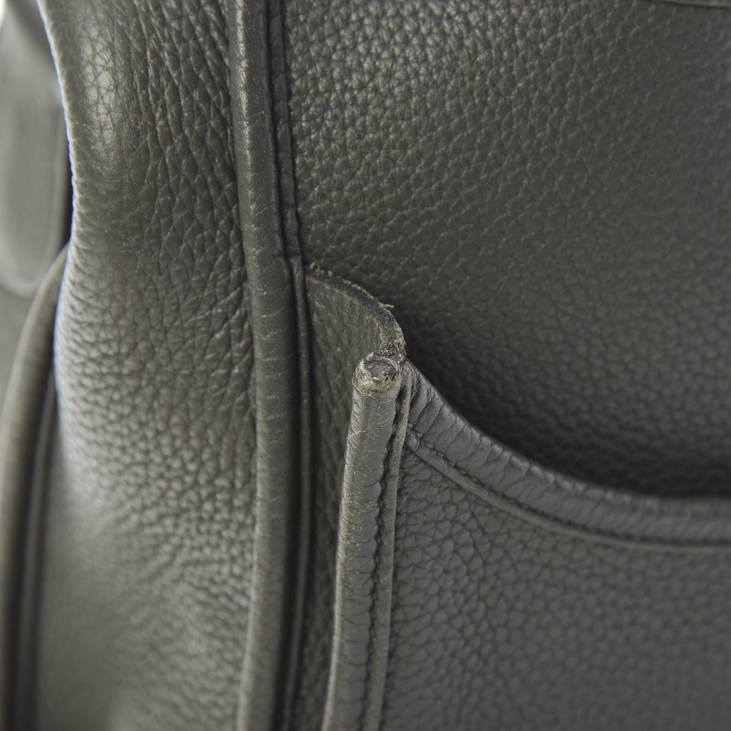 Hermes Taurillon Clemence Amazone Evelyne III GM Vert De Gris 13 of 18
