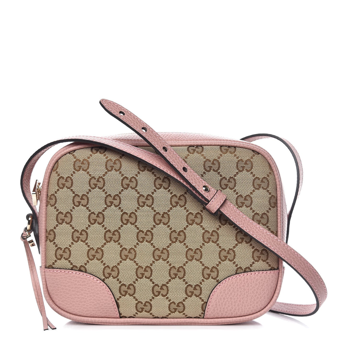 Monogram Mini Bree Messenger Bag Beige Soft Pink