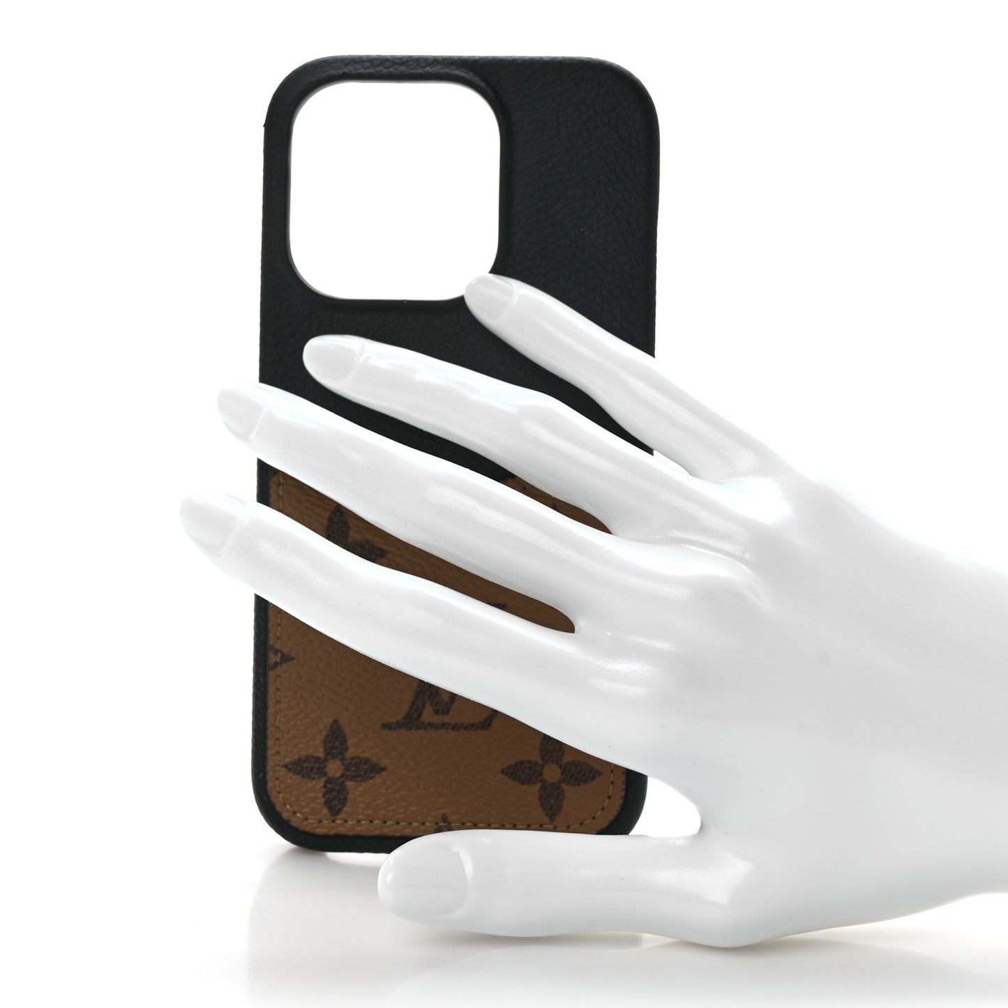 Reverse Monogram Pallas iPhone 14 Pro Bumper Black