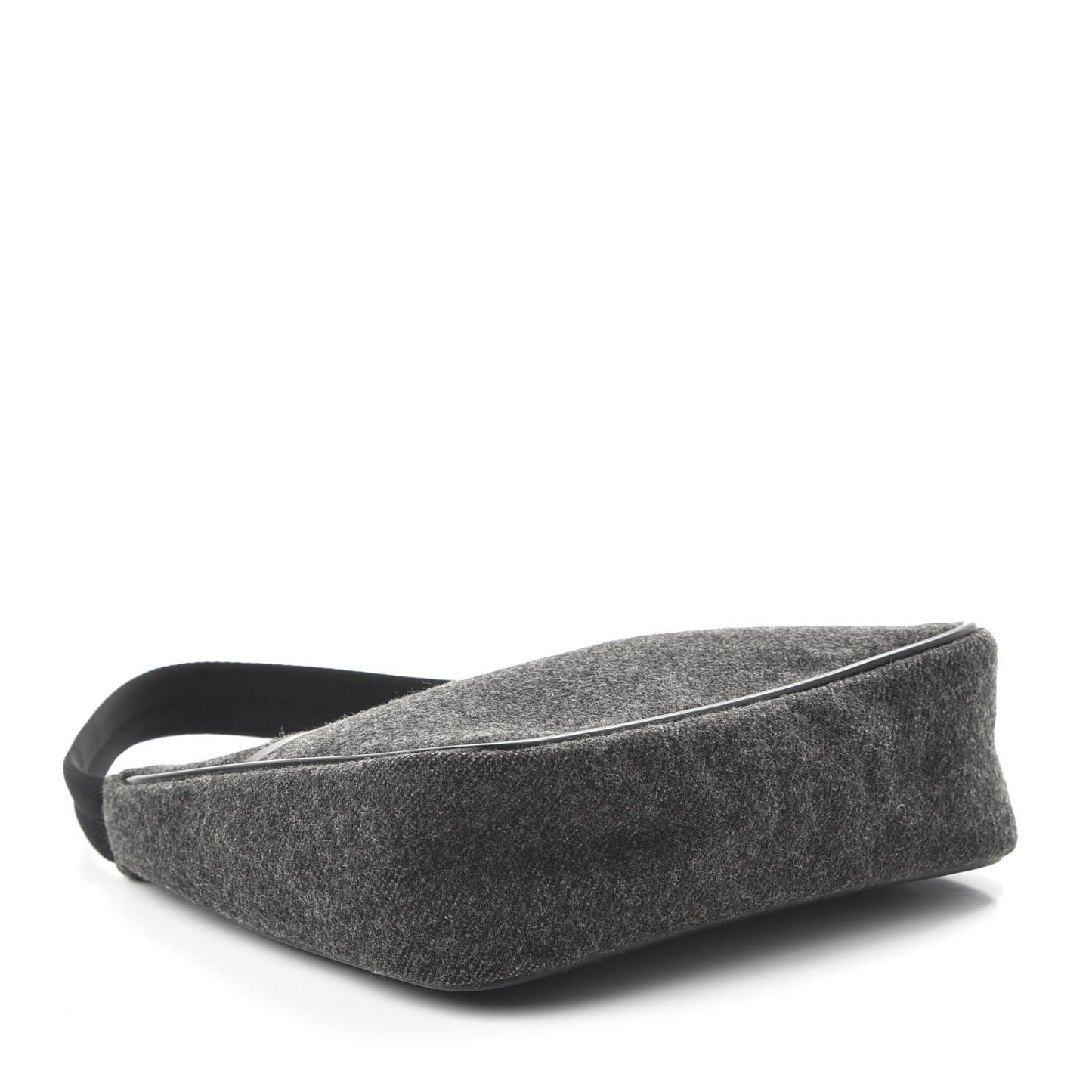 Wool Sport Shoulder Bag Dark Grey