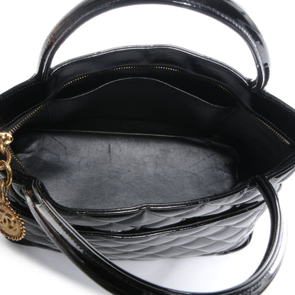 Chanel Patent Medallion Tote Black 5 of 8