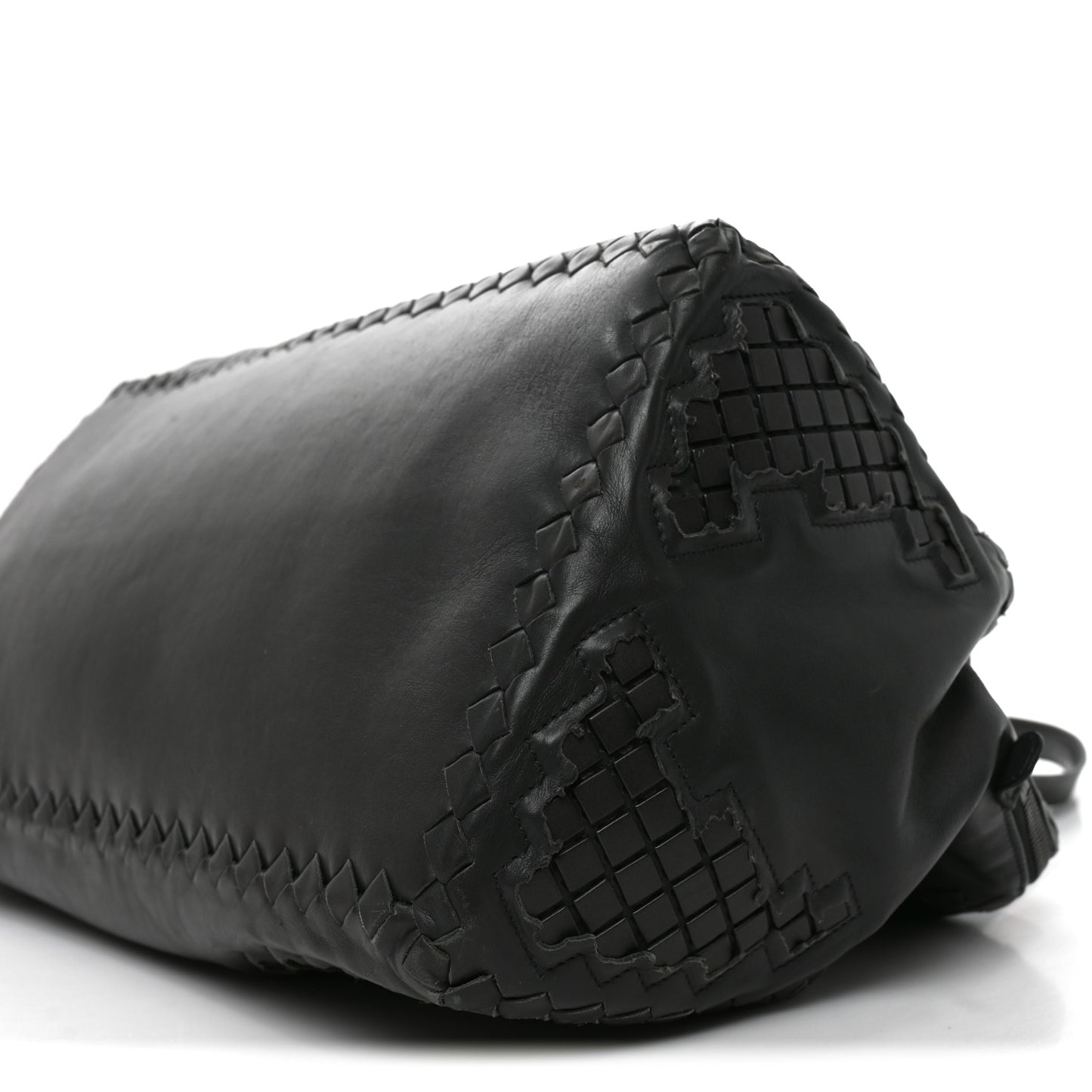 Nappa Intrecciato Montaigne Rings Bag Grey