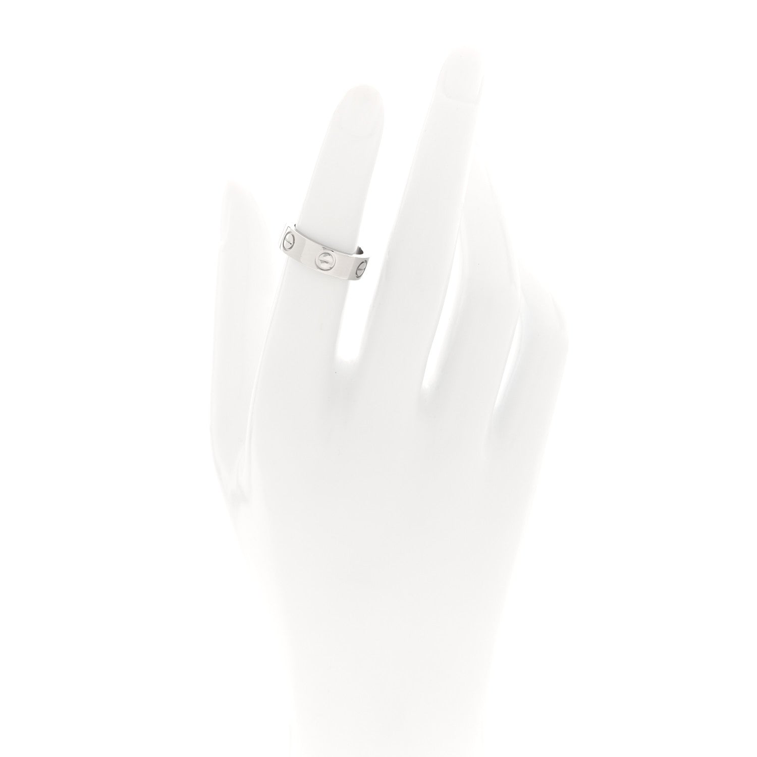 Cartier Platinum 1 Diamond 5.5mm LOVE Ring 49 4.75 2 of 4