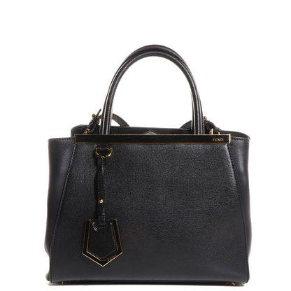 Fendi Vitello Elite Petite 2Jours Tote Black 1 of 10