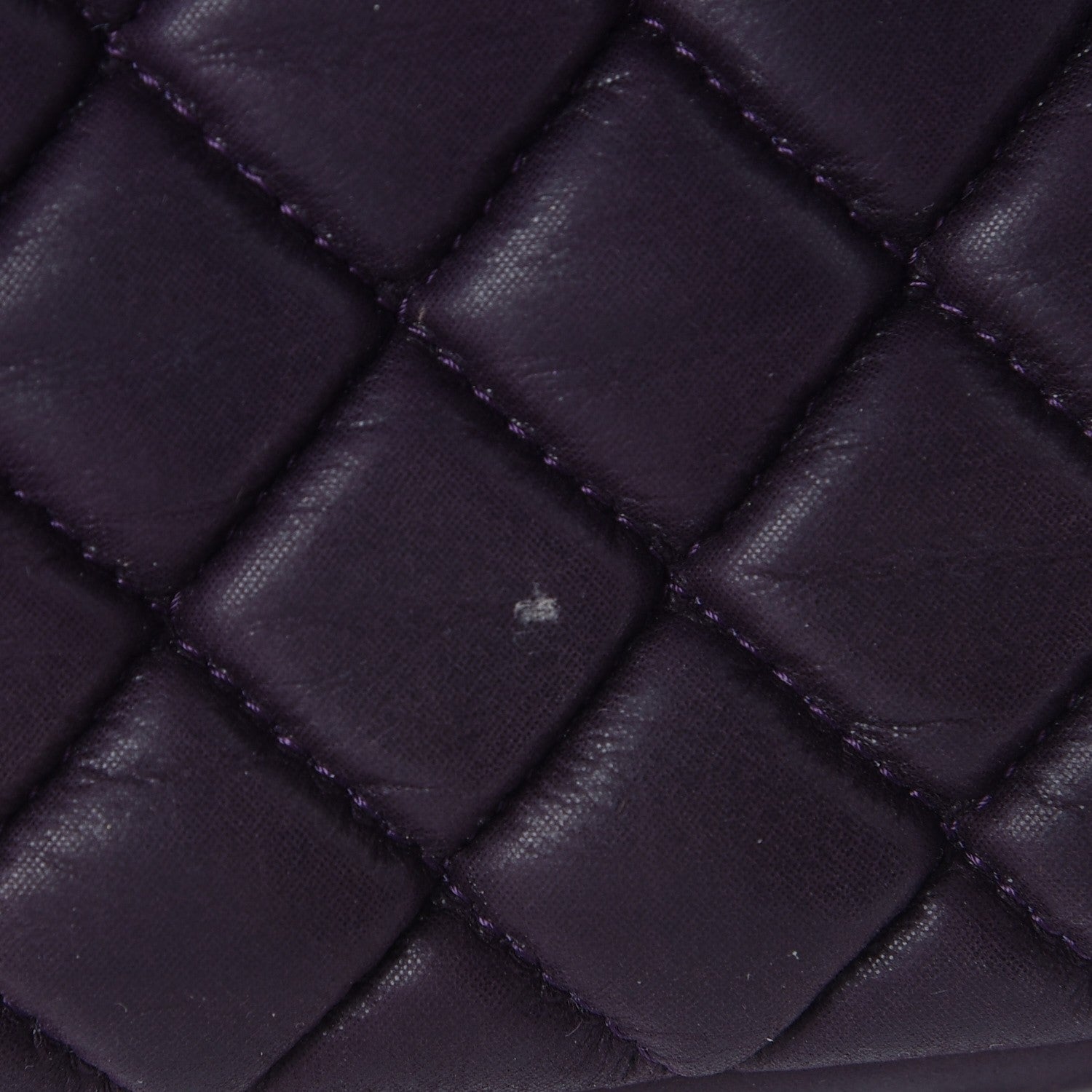 Chanel Iridescent Calfskin Small New Bubble Flap Plum 8 of 9
