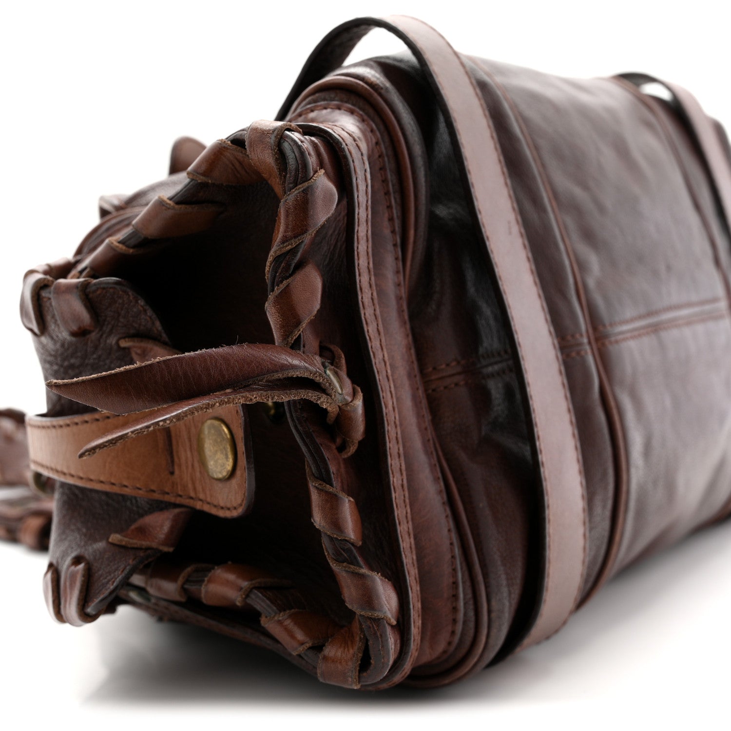 Chloe Calfskin Silverado Shoulder Bag Chocolate 9 of 12