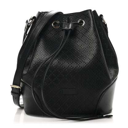 Gucci Bright Diamante Medium Bucket Bag Black 1 of 13