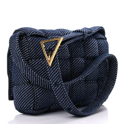 Bottega Veneta Denim Maxi Intrecciato Padded Cassette High Frequency Crossbody Bag Indigo 3 of 7