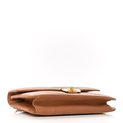 Chanel Calfskin Chevron Gabrielle Flap Brown 4 of 9