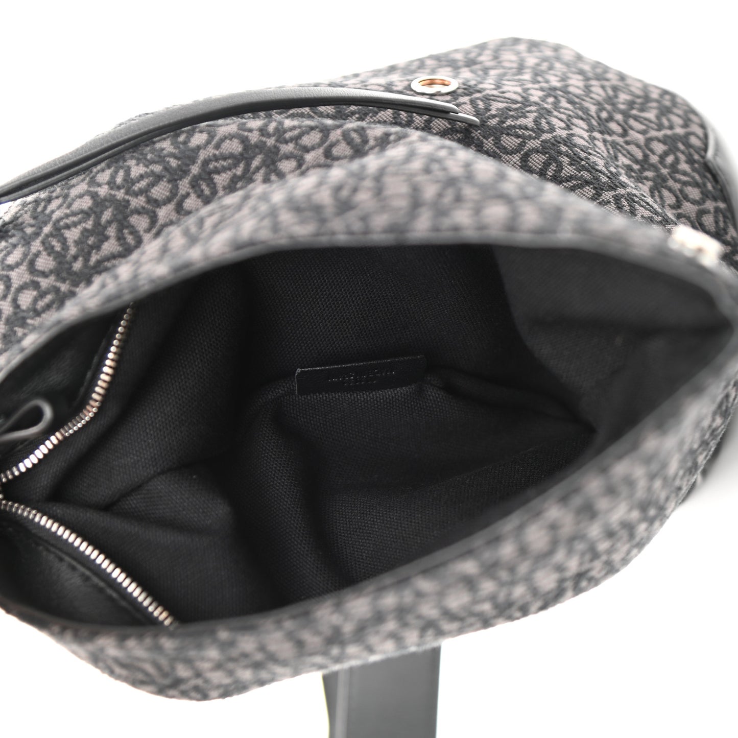 Jacquard Anagram Calfskin Anton Sling Anthracite Black
