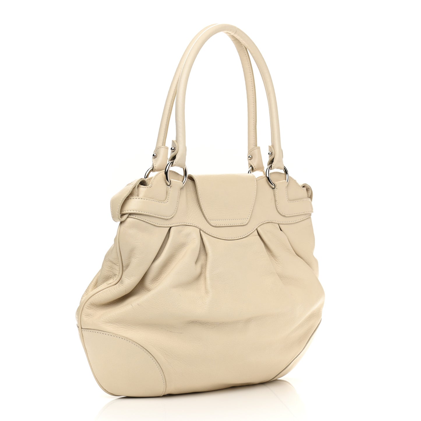 Calfskin Vittoria Satchel Ivory