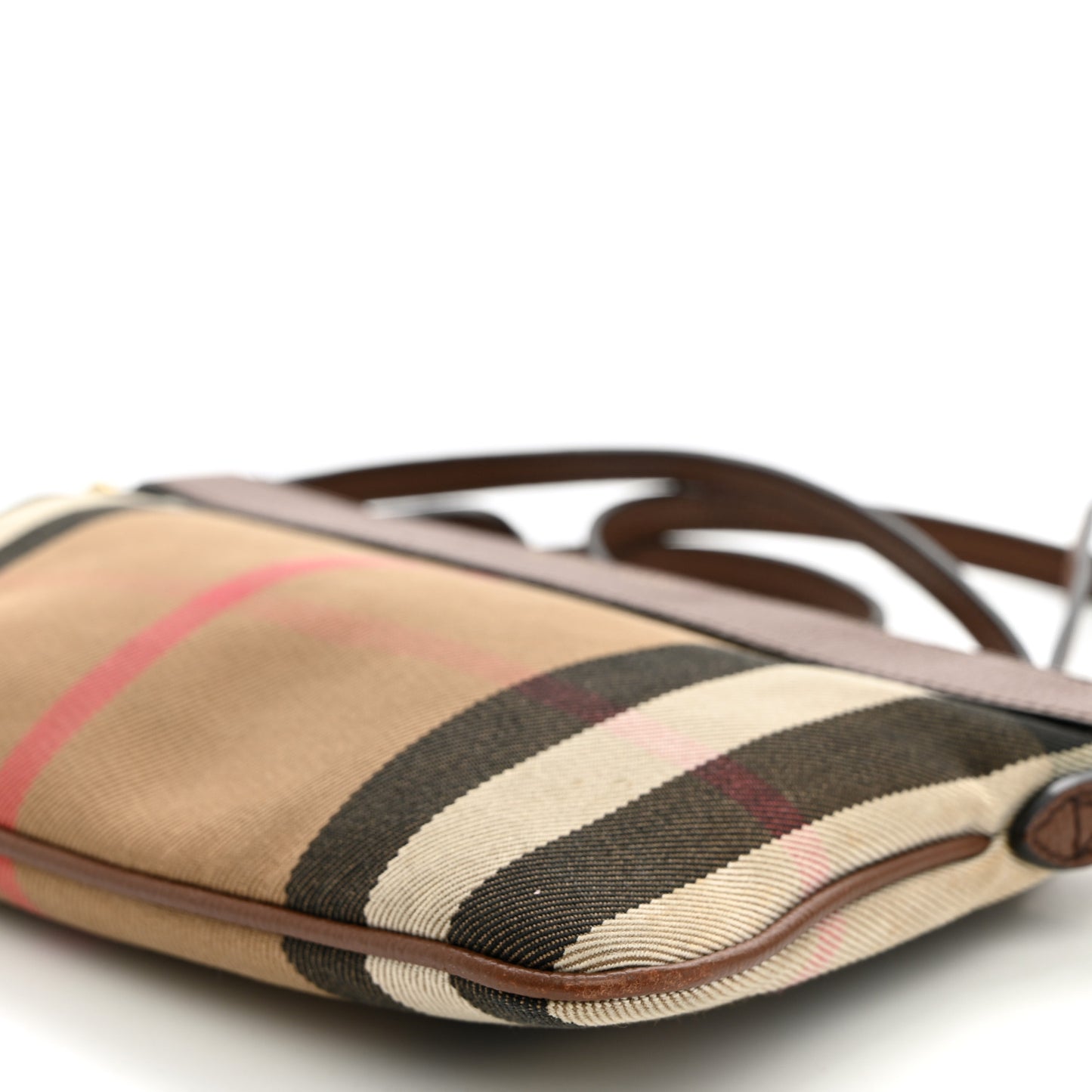 House Check Derby Peyton Crossbody Clutch Bag Tan