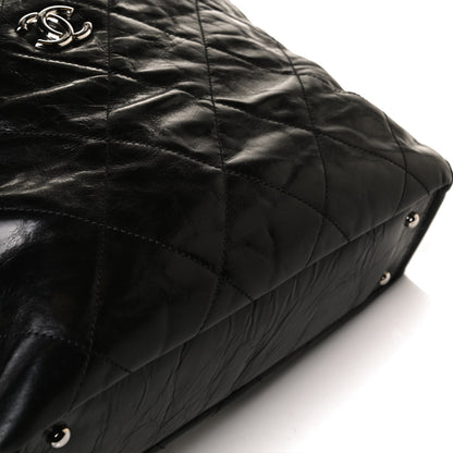 Chanel Glazed Calfskin Lambskin Portobello Tote Black 11 of 18