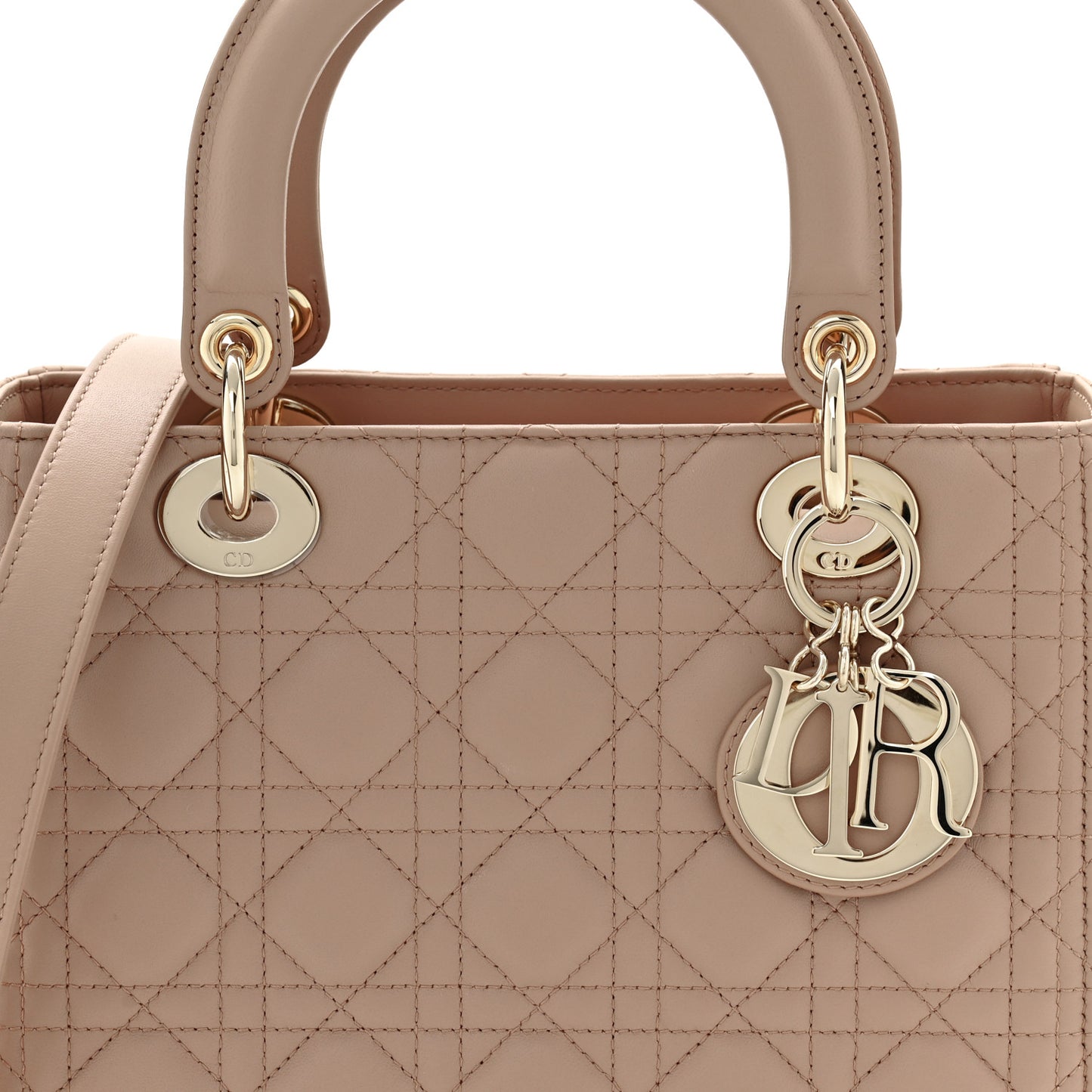 Lambskin Cannage Medium Lady Dior Fard