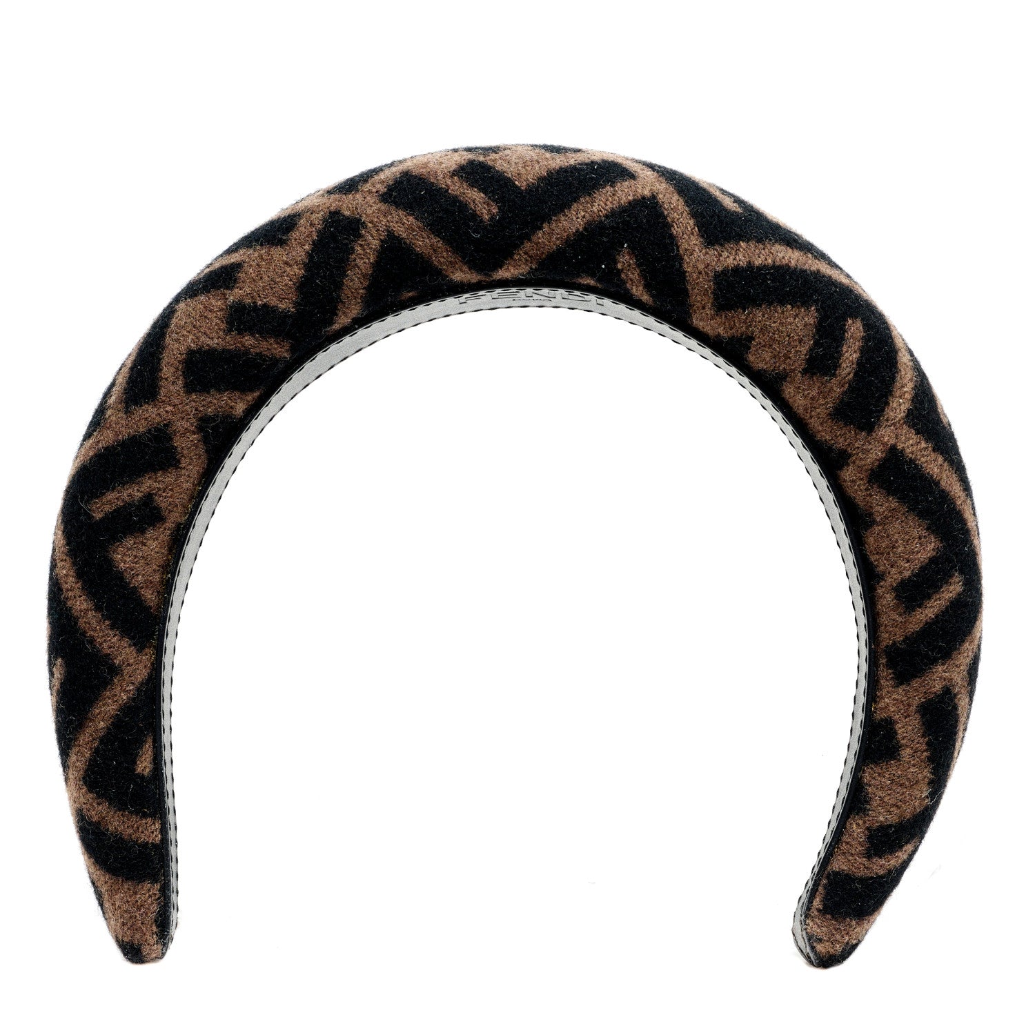 Fendi Wool Cashmere FF Logo Headband Tobacco 1824219 – FASHIONPHILE