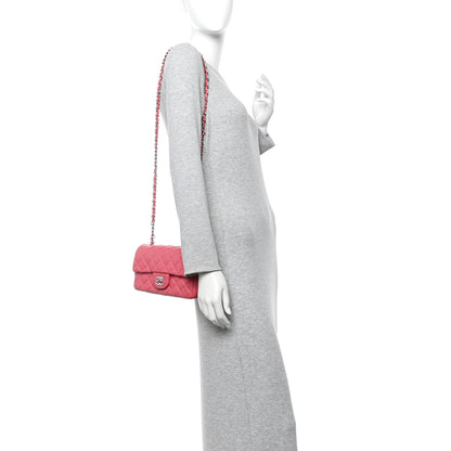 Chanel Lambskin Quilted Mini Rectangular Flap Pink 2 of 10