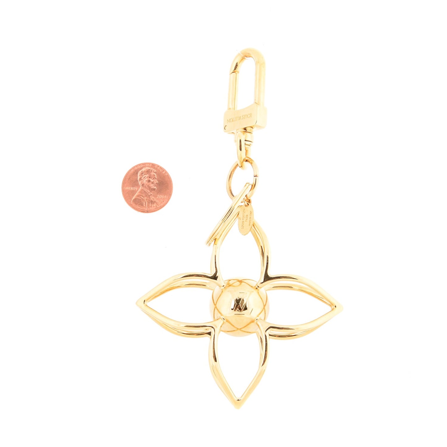 Sphere Bag Charm Gold