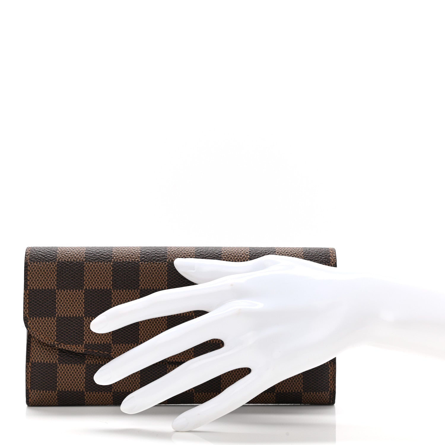 Louis Vuitton Damier Ebene Emilie Wallet 2 of 10