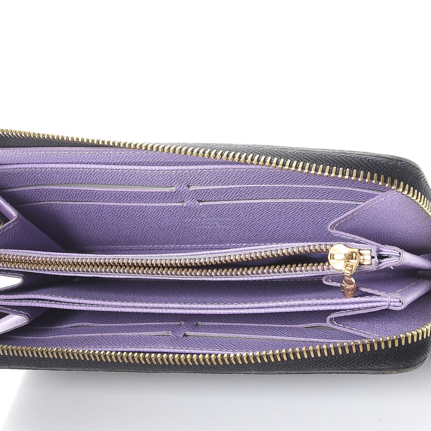 Monogram Multicolor Zippy Wallet Black Violet