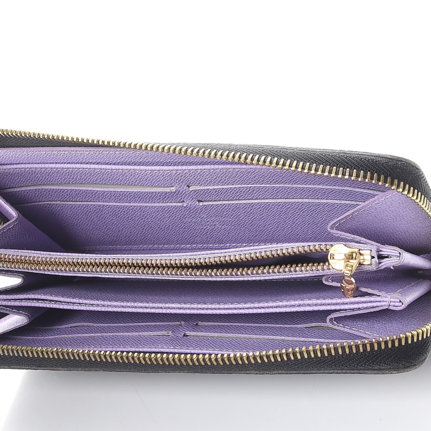 Louis Vuitton Monogram Multicolor Zippy Wallet Black Violet 5 of 10