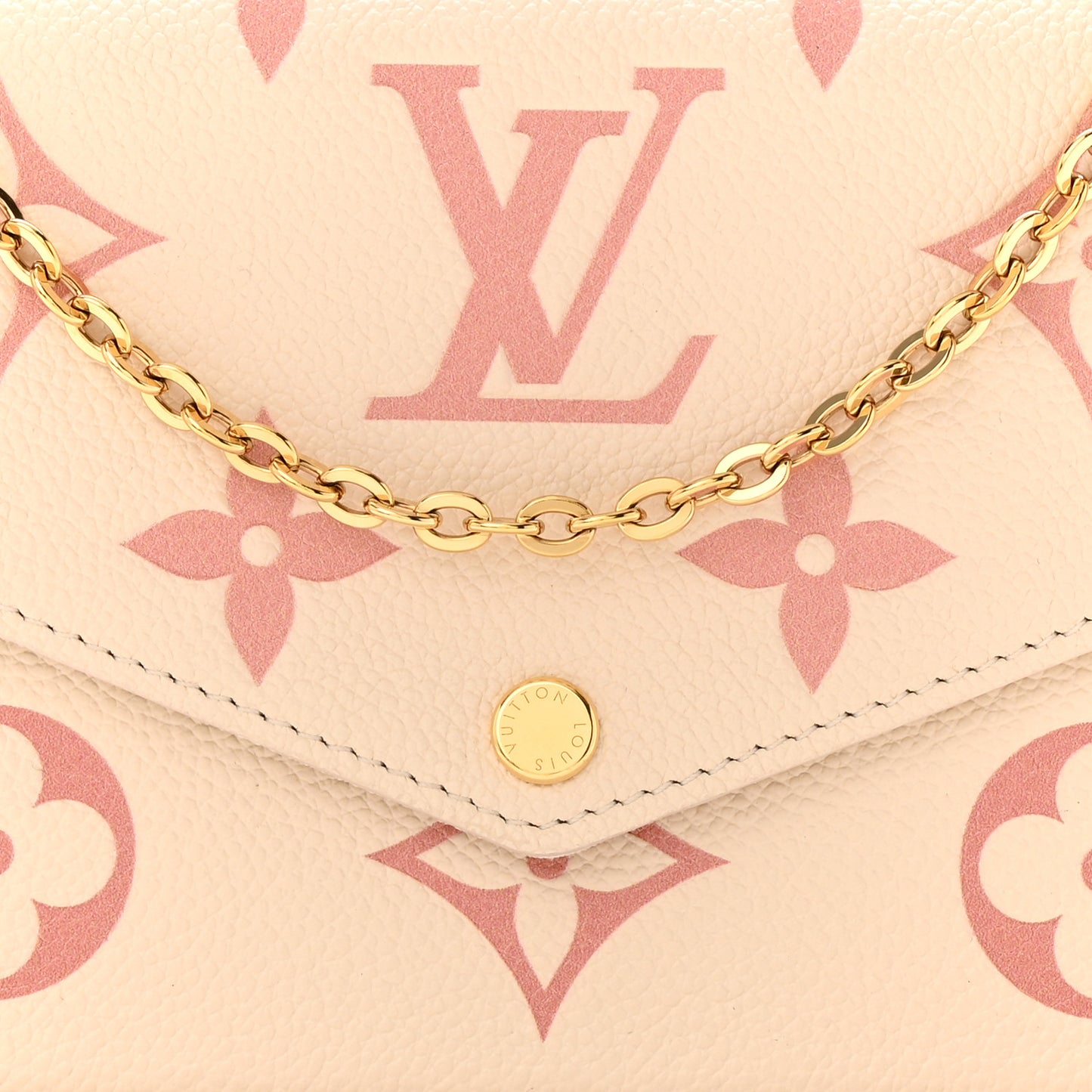 Empreinte Monogram Giant By The Pool Felicie Pochette Chain Wallet Creme Rose Trianon