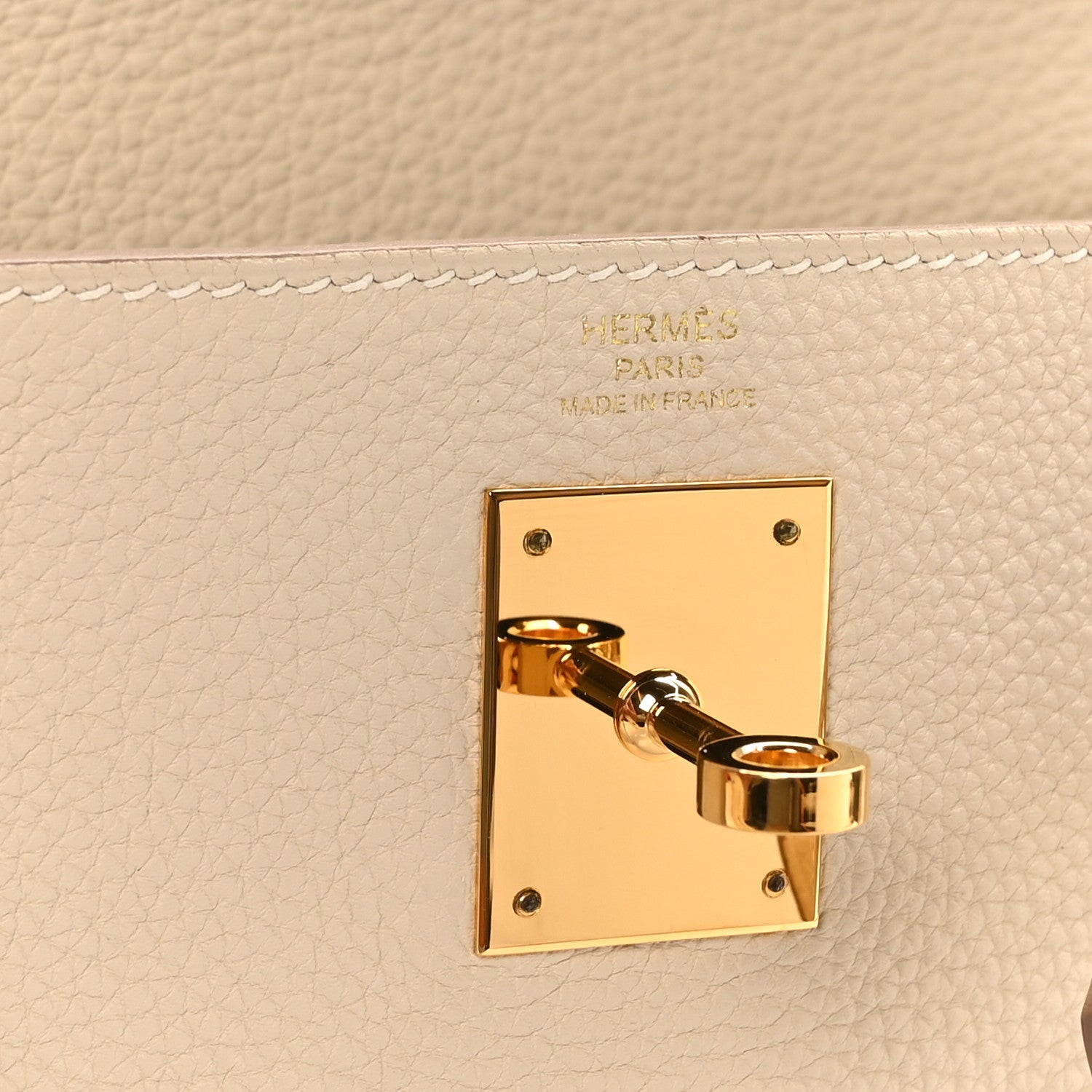 Hermes Togo Kelly Retourne 28 Craie 6 of 10
