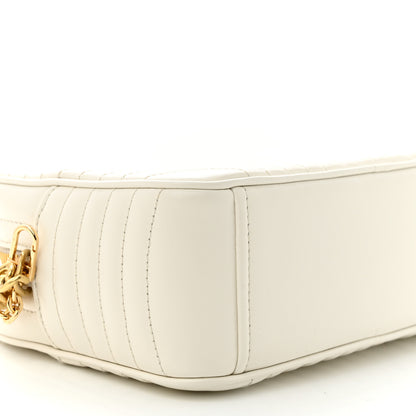 Prada Soft Calfskin Diagramme Crossbody Bag White 9 of 10