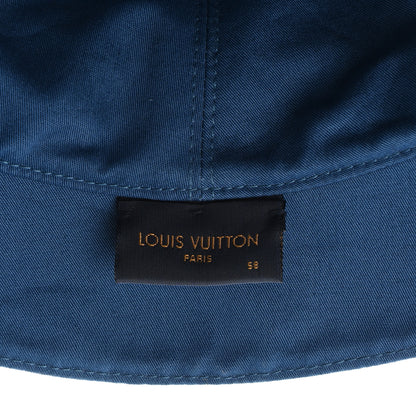 Louis Vuitton Monogram Denim Transformable Bob Bucket Hat 58 Blue 15 of 15