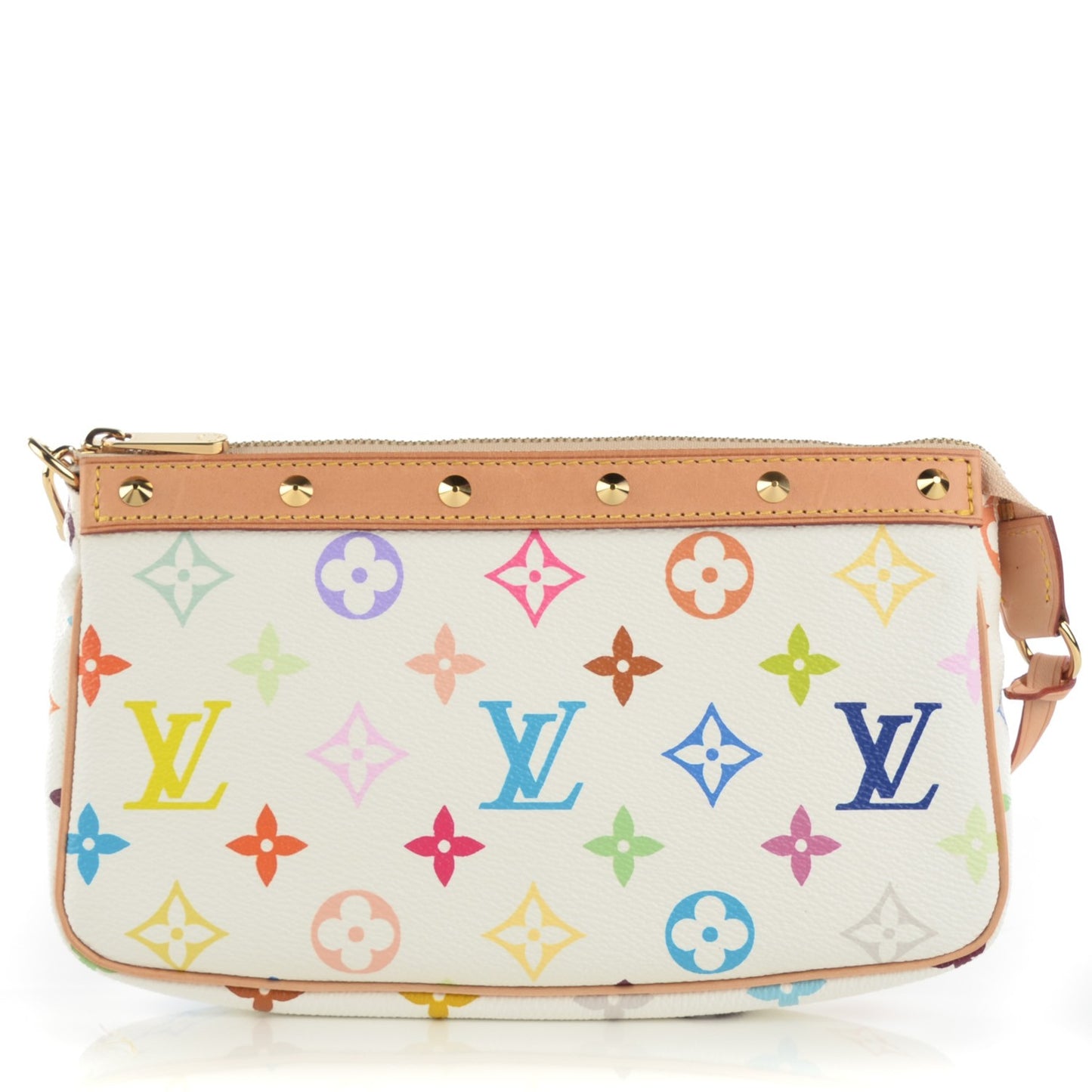 Monogram Multicolor Pochette Accessories White