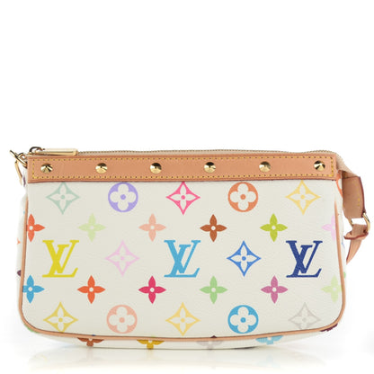 Louis Vuitton Monogram Multicolor Pochette Accessories White 1 of 8