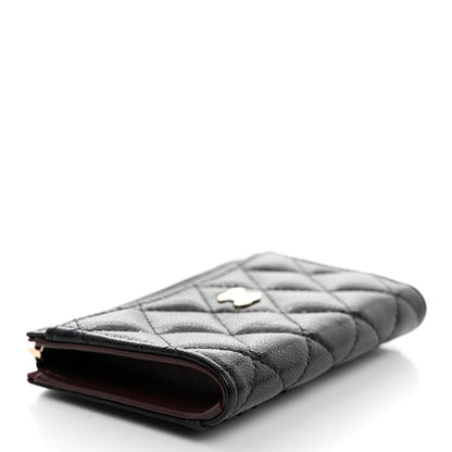 Chanel Caviar Quilted CC Zip Around Card Holder Black 4 of 8