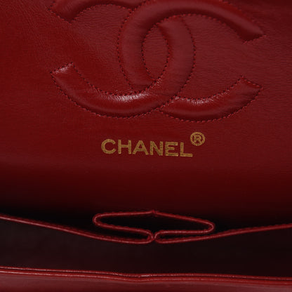 Chanel Lambskin Quilted Medium Double Flap Red 6 of 15