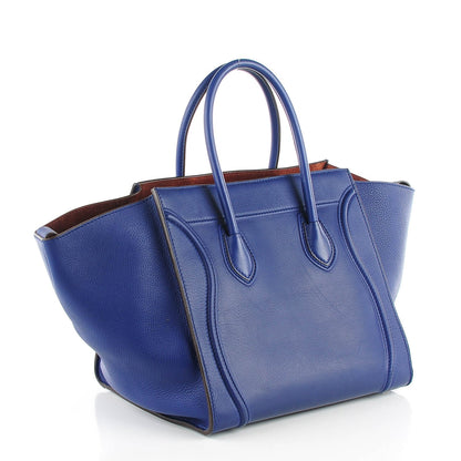 Celine Supple Calfskin Medium Phantom Luggage Indigo 3 of 8