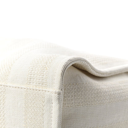 Chanel Straw Raffia Calfskin Striped Small Deauville Tote Beige 8 of 11