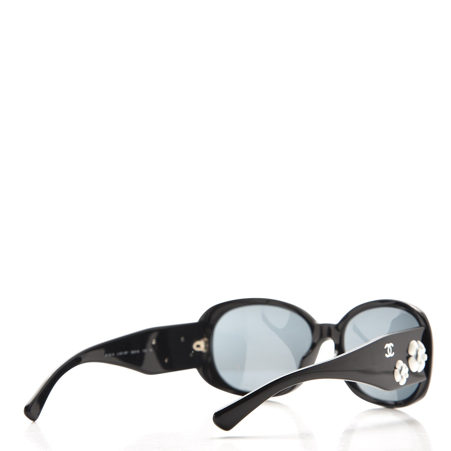 Chanel Camellia CC Sunglasses 5113-A Black 261957 – FASHIONPHILE