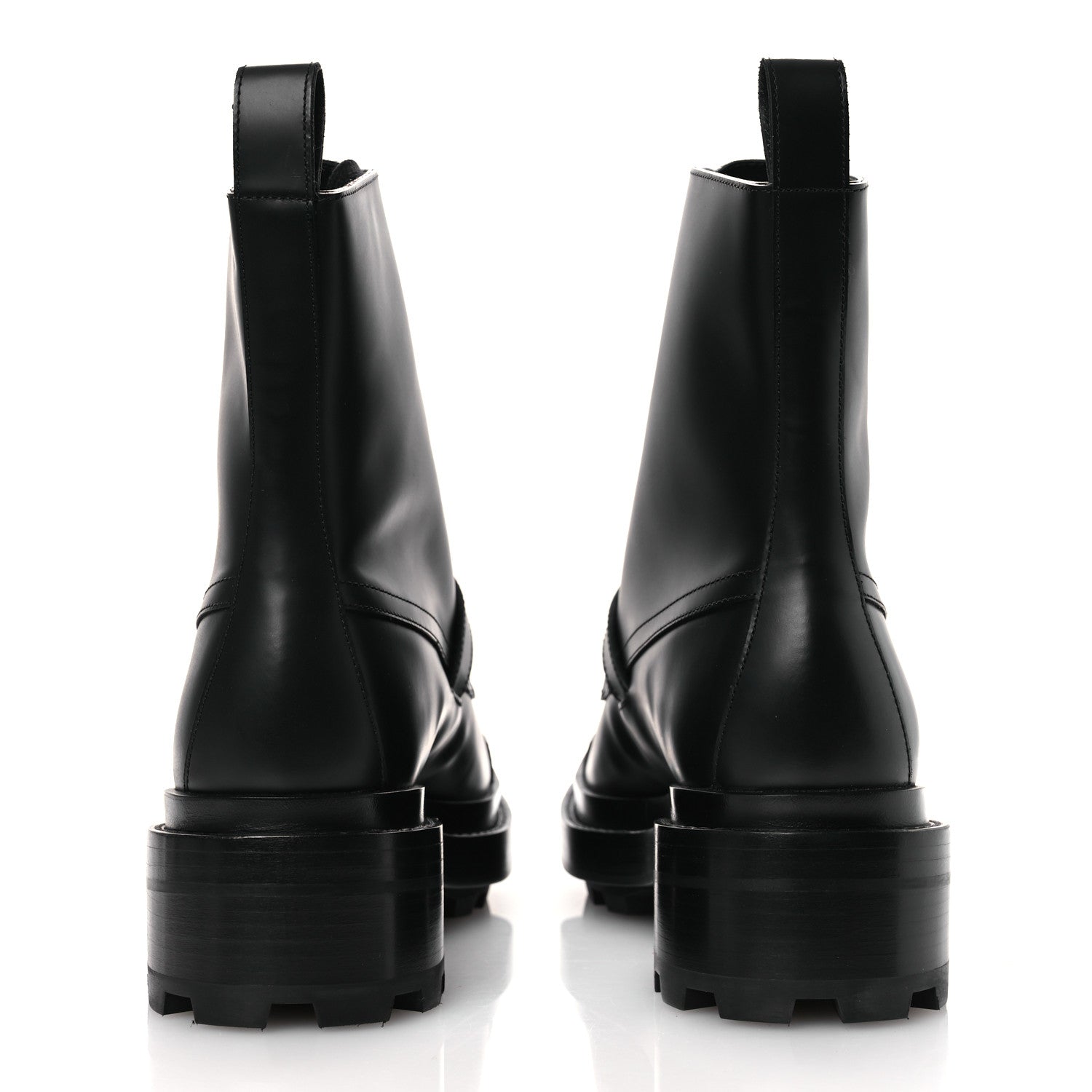 Hermes Glossed Calfskin Funk Ankle Boots 38.5 Black 6 of 11