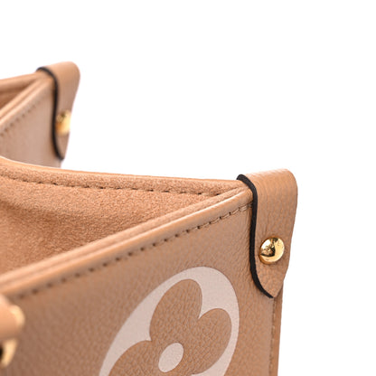 Louis Vuitton Empreinte Monogram Giant Onthego MM Arizona Creme 9 of 9