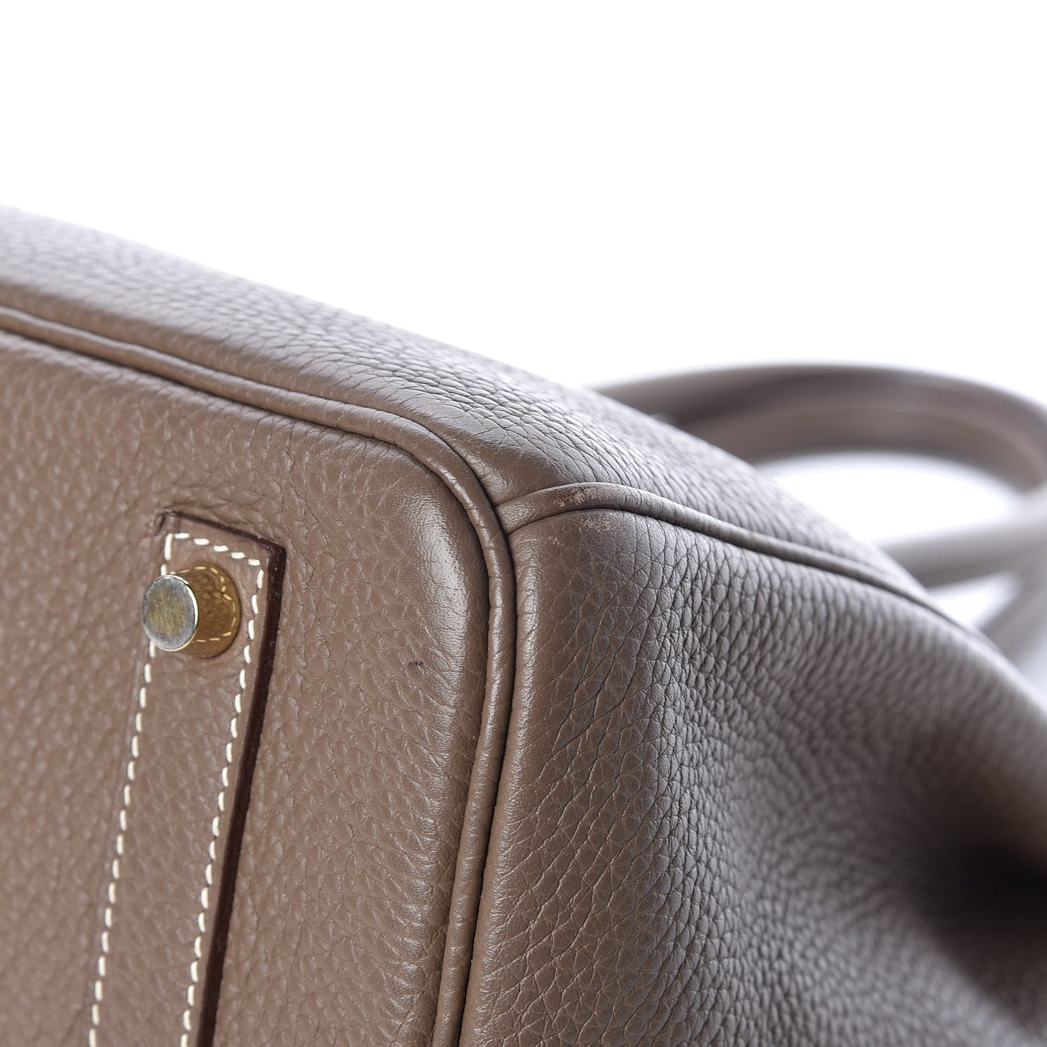 Hermes Taurillon Clemence Birkin 35 Etoupe 39 of 40