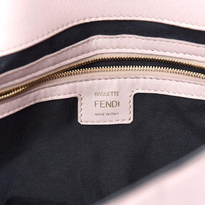 Fendi Nappa FF 1974 Embossed Baguette Rosa Quarzo 6 of 9