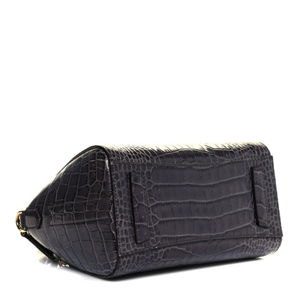 Givenchy Calfskin Crocodile Embossed Mini Antigona Storm Grey 4 of 14