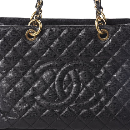 Chanel Caviar Quilted Grand Shopping Tote GST Black 8 of 10