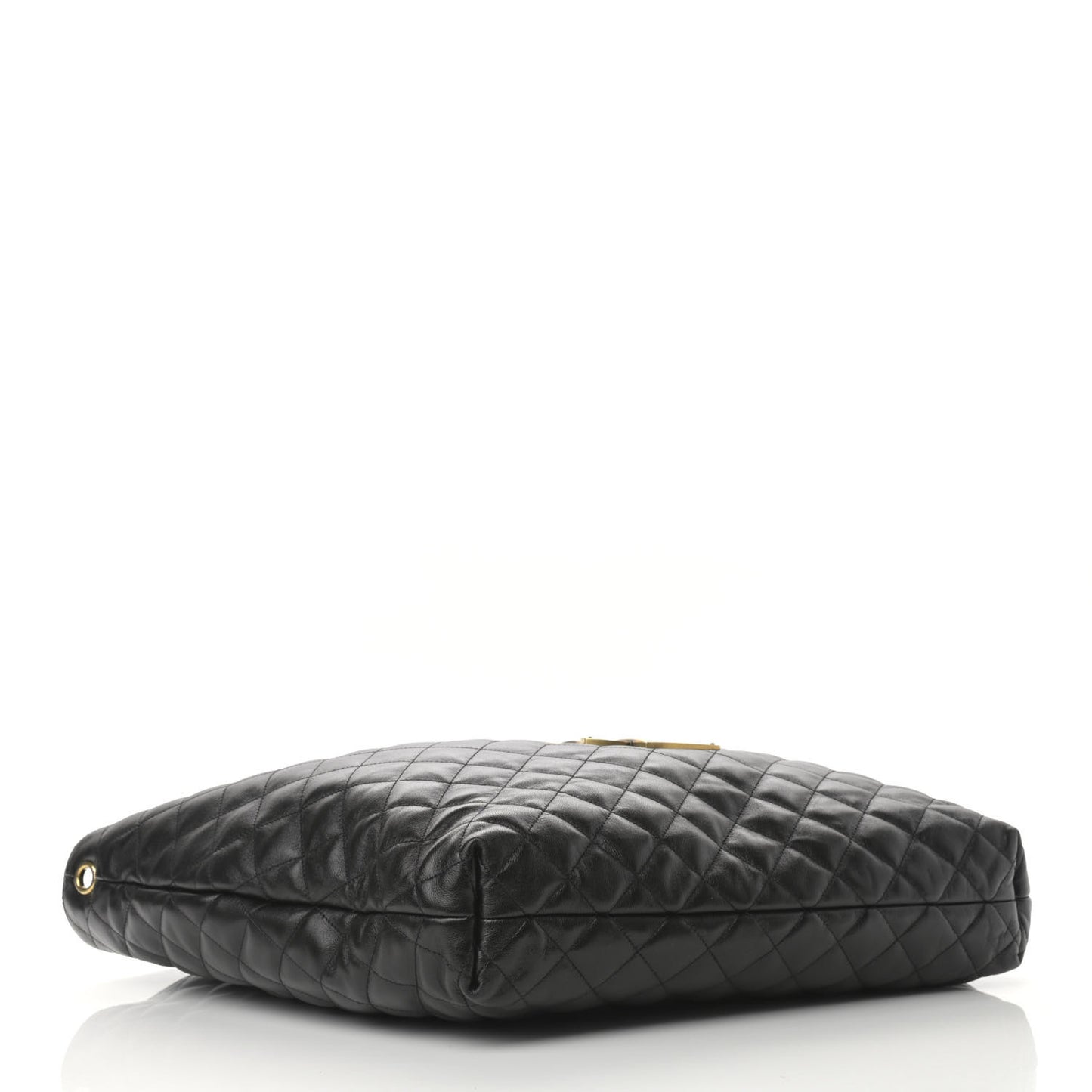 Lambskin Quilted Maxi Icare Shopping Tote Black