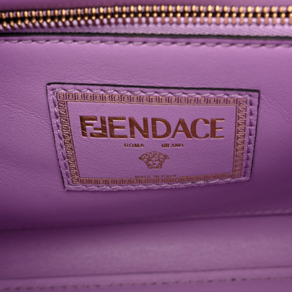 Versace X FENDI Grained Calfskin Fendace La Medusa Medium Top Handle Bag Black Multicolor 6 of 10