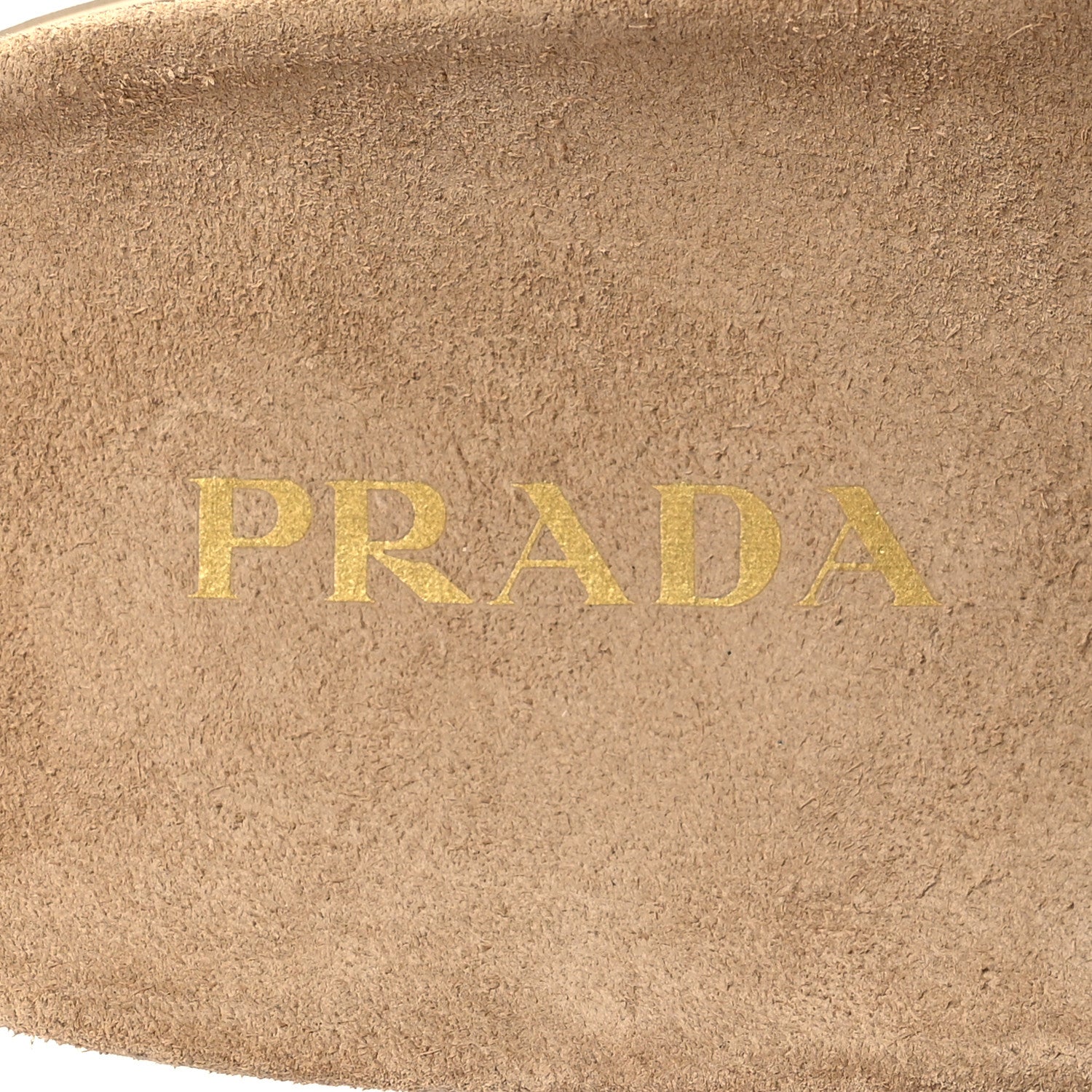 Prada Suede Buckle Slide Sandals 39.5 Ecru 8 of 8
