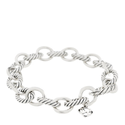 David Yurman Sterling Silver 10mm Medium Oval Link Bracelet 2 of 4