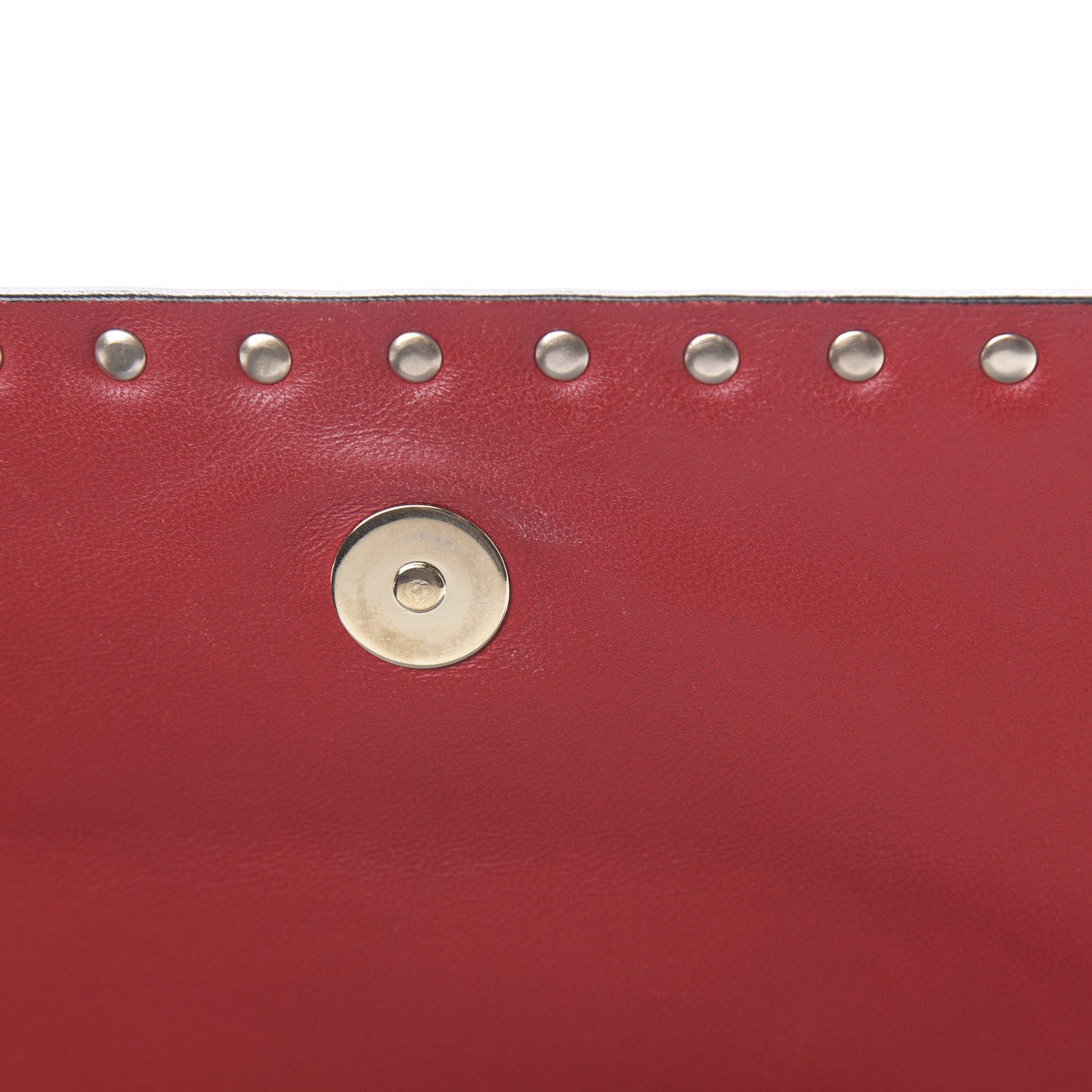 Valentino Garavani Nappa Rockstud Wristlet Clutch Grey 12 of 12