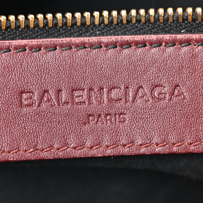 Balenciaga Chevre Gold Metallic Edge Hardware City Bordeaux 7 of 11