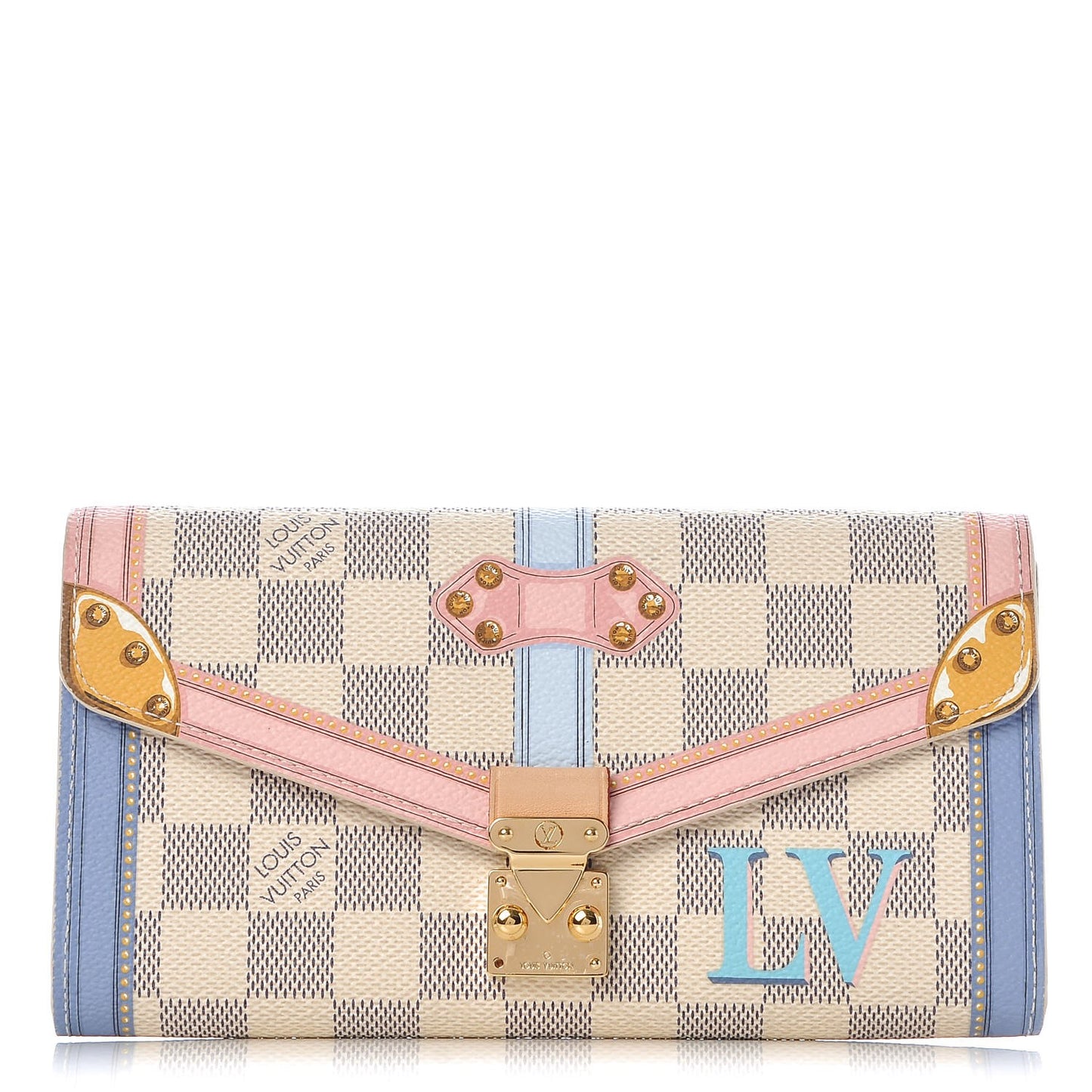 Damier Azur Summer Trunks Sarah Wallet NM