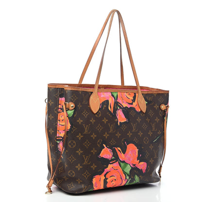 Louis Vuitton Monogram Roses Neverfull MM 2 of 15