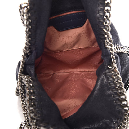 Stella McCartney Shaggy Deer Mini Falabella Fold Over Tote Navy 8 of 11